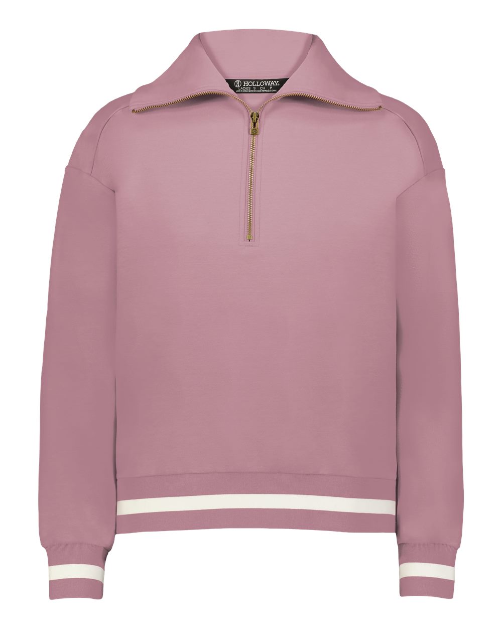Holloway Women's Heritage Prep Quarter-Zip Pullover. 223782 - Rosewood/ Vanilla