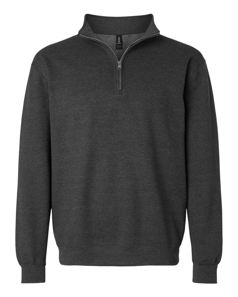 Gildan Unisex Heavy Blend™ Quarter-Zip Sweatshirt. 18810 - Fan Charcoal Heather