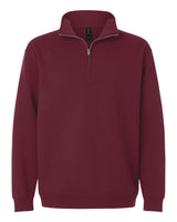 Gildan Unisex Heavy Blend™ Quarter-Zip Sweatshirt. 18810 - Maroon