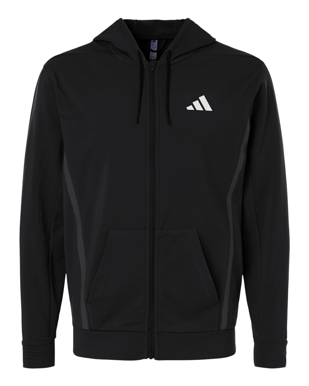 Adidas Men's Game & Go Fleece Full-Zip Hooded Sweatshirt. AT208 - Black