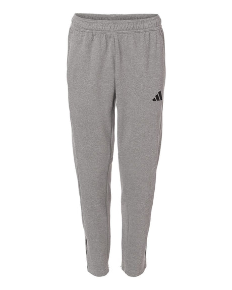 Adidas Men's Game & Go Fleece 3-Bar Sweatpants. AT218 - Medium Grey Heather