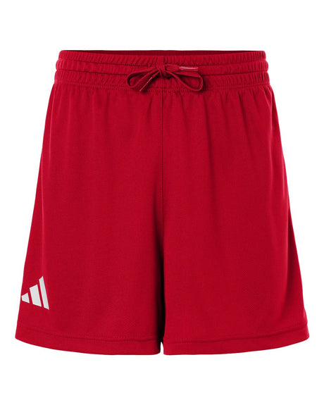 Adidas Women's 3-Stripes 3" Shorts. AT301 - Team Power Red/ White