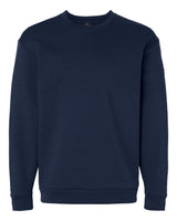 Adidas Men's Fleece Crewneck Sweatshirt. AT200 - Team Navy Blue/ White