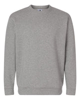 Adidas Men's Fleece Crewneck Sweatshirt. AT200 - Medium Grey Heather/ White