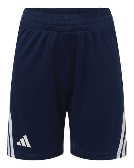 Adidas Youth 3-Stripes 7" Shorts. AT302 - Collegiate Navy/ White