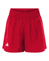 Adidas Women's D4T Woven 3" Shorts. AT306 - Team Power Red/ White