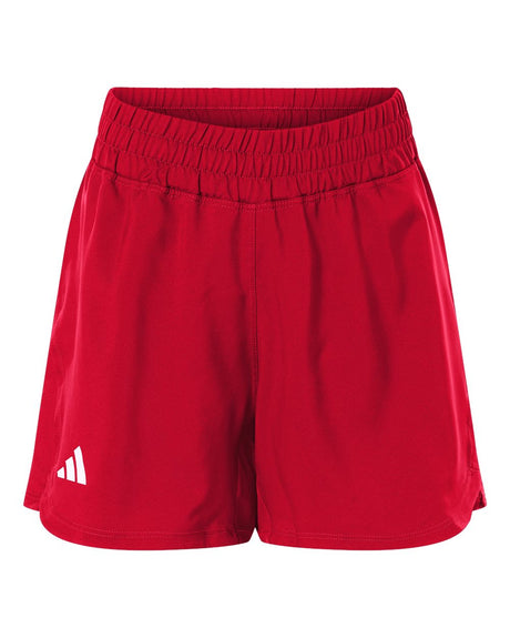 Adidas Women's D4T Woven 3" Shorts. AT306 - Team Power Red/ White