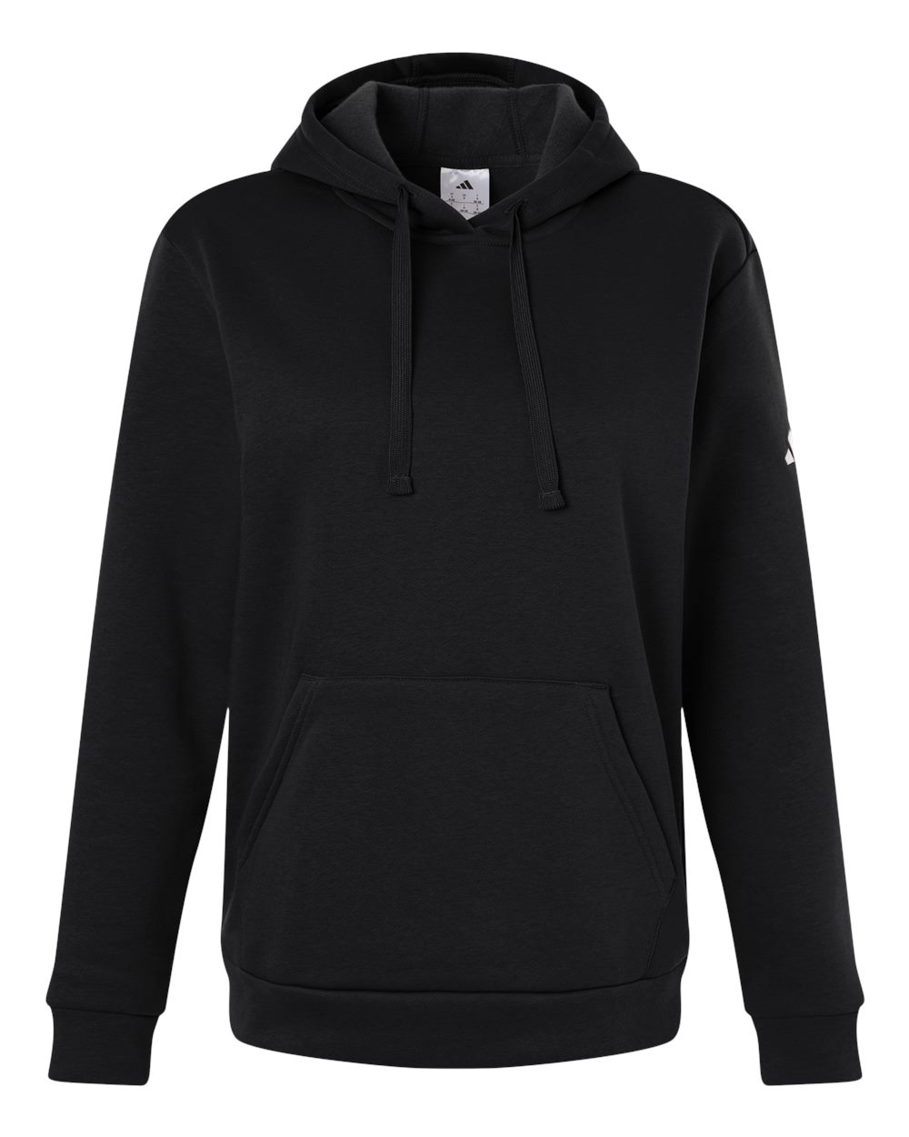 Adidas Women's Fleece Hooded Sweatshirt. AT204 - Black/ White