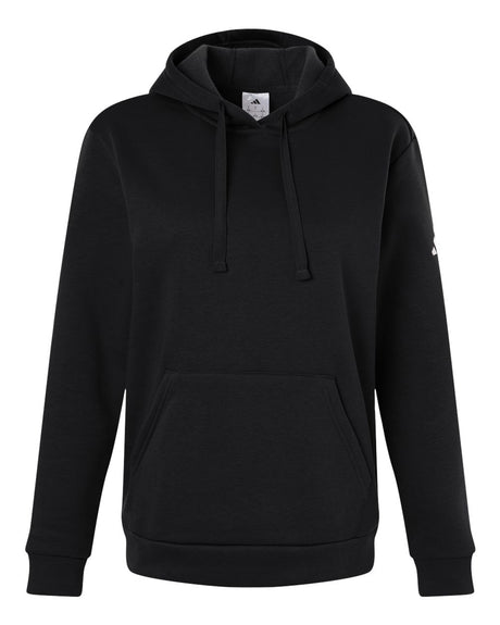 Adidas Women's Fleece Hooded Sweatshirt. AT204 - Black/ White
