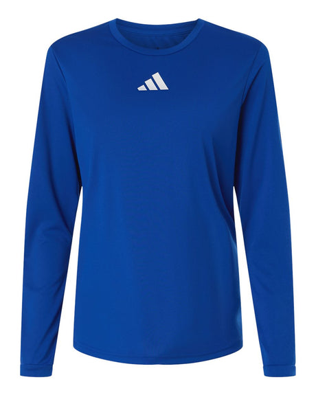 Adidas Women's Pregame Long Sleeve T-Shirt. AT105 - Team Royal Blue/ White