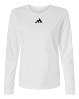 Adidas Women's Pregame Long Sleeve T-Shirt. AT105 - White/ Black