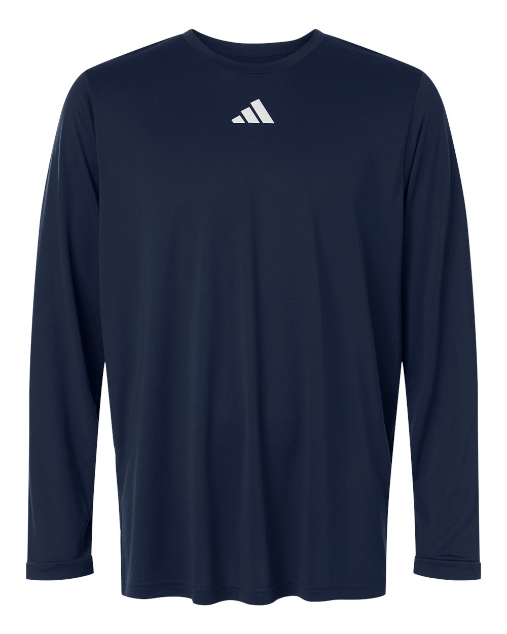 Adidas Men's Pregame Long Sleeve T-Shirt. AT104 - Team Navy Blue/ White