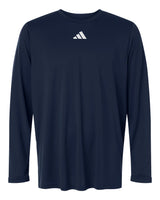 Adidas Men's Pregame Long Sleeve T-Shirt. AT104 - Team Navy Blue/ White
