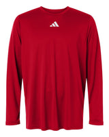Adidas Men's Pregame Long Sleeve T-Shirt. AT104 - Team Power Red/ White