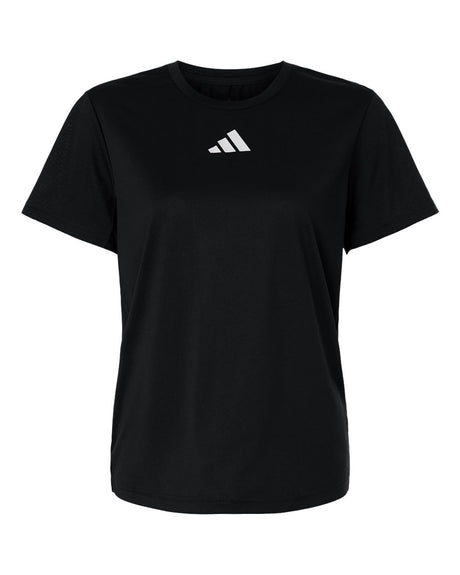 Adidas Women's Pregame T-Shirt. AT102 - Black/ White