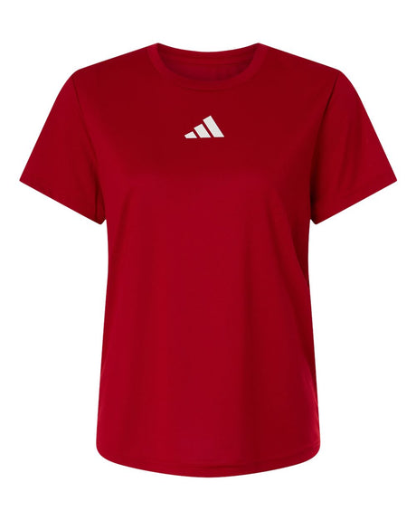 Adidas Women's Pregame T-Shirt. AT102 - Team Power Red/ White
