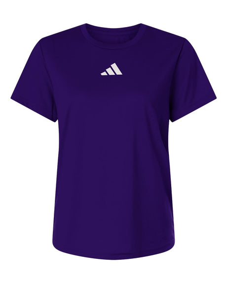 Adidas Women's Pregame T-Shirt. AT102 - Team Collegiate Purple/ White