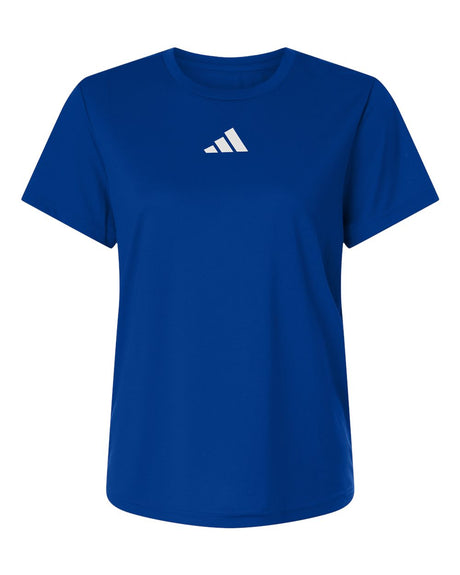 Adidas Women's Pregame T-Shirt. AT102 - Team Royal Blue/ White