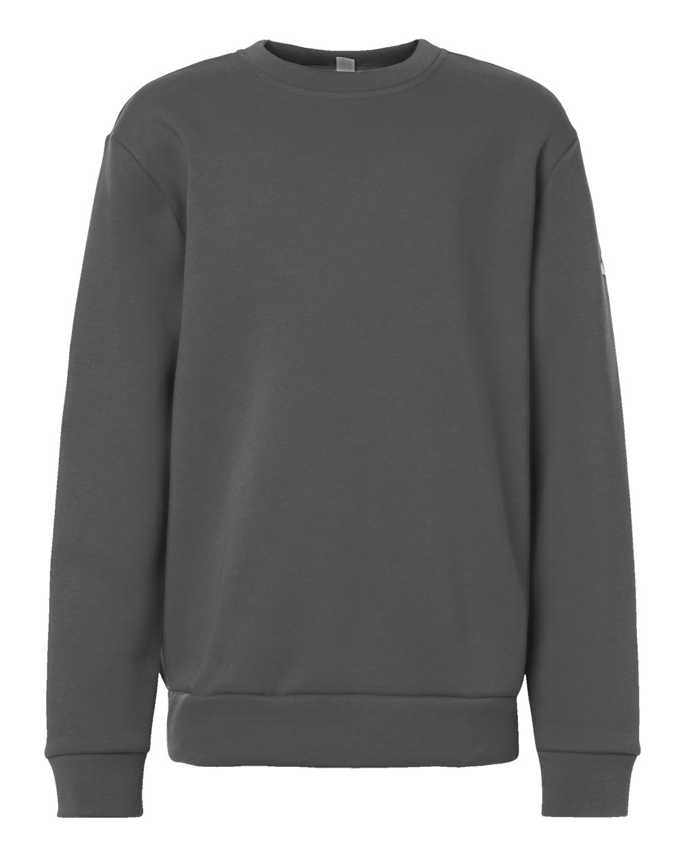 Adidas Youth Fleece Crewneck Sweatshirt. AT202 - Team Grey Four/ White