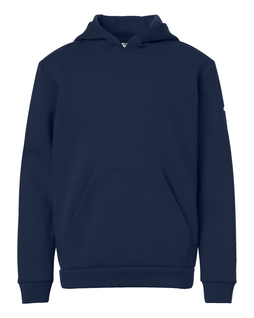 Adidas Youth Fleece Hooded Sweatshirt. AT205 - Team Navy Blue/ White