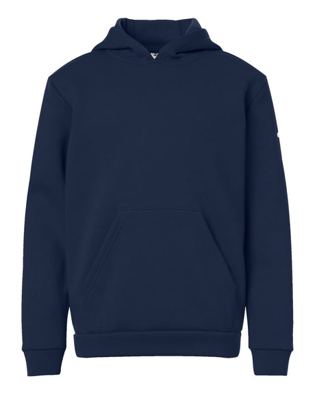 Adidas Youth Fleece Hooded Sweatshirt. AT205 - Team Navy Blue/ White