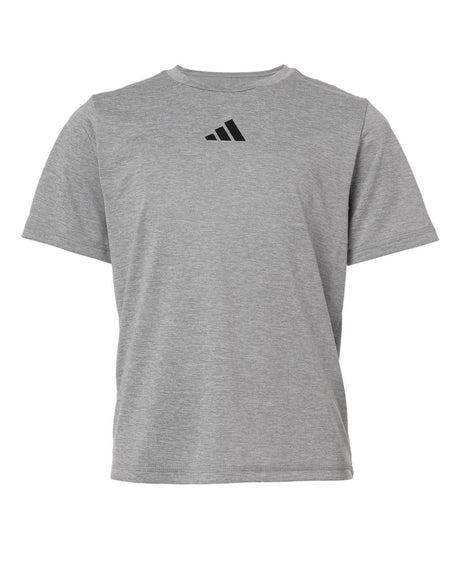 Adidas Youth Pregame T-Shirt. AT103 - Grey Heathered