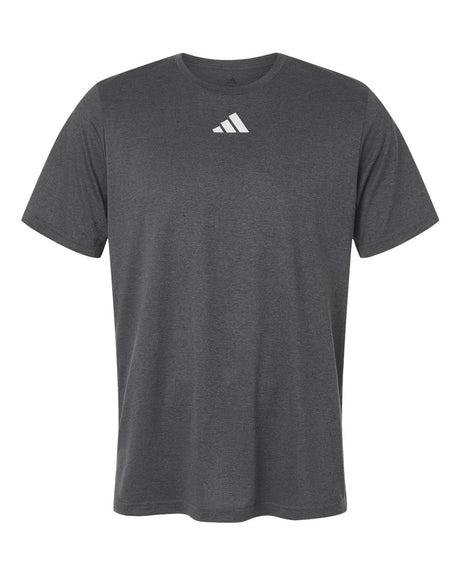 Adidas Men's Pregame T-Shirt. AT101 - Dark Grey Heather/ White