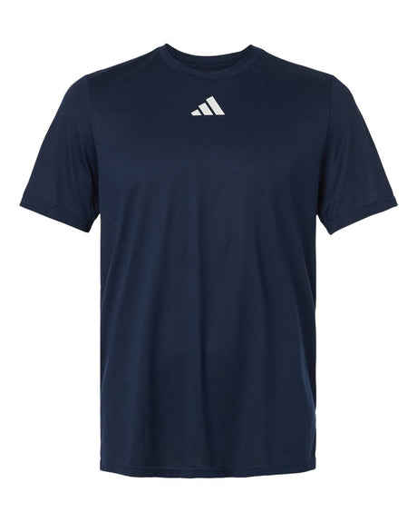 Adidas Men's Pregame T-Shirt. AT101 - Team Navy Blue/ White