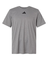 Adidas Men's Pregame T-Shirt. AT101 - Medium Grey Heather/ Black
