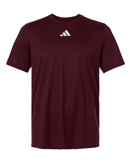 Adidas Men's Pregame T-Shirt. AT101 - Team Maroon/ White