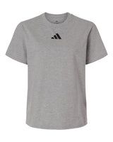 Adidas Women's Fresh T-Shirt. AT107 - Medium Grey Heather/ Black