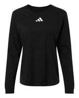 Adidas Women's Fresh Long Sleeve T-Shirt. AT109 - Black/ White