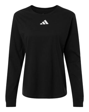 Adidas Women's Fresh Long Sleeve T-Shirt. AT109 - Black/ White