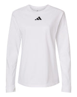 Adidas Women's Fresh Long Sleeve T-Shirt. AT109 - White/ Black