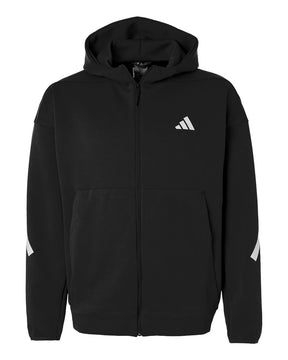 Adidas Men's Z.N.E Full-Zip Hooded Sweatshirt. AT220 - Black/ White