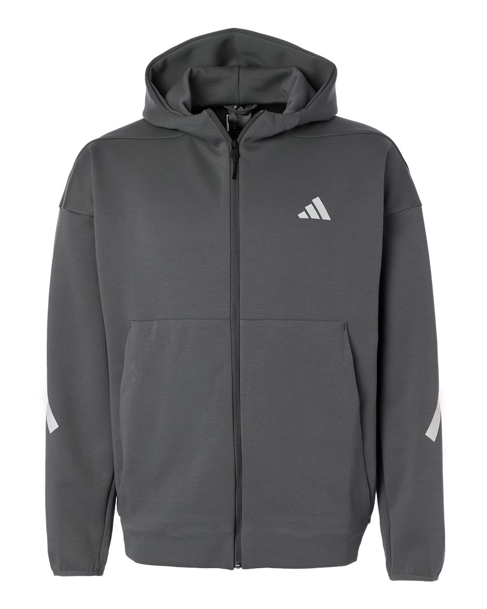 Adidas Men's Z.N.E Full-Zip Hooded Sweatshirt. AT220 - Team Grey Four/ White
