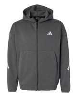 Adidas Men's Z.N.E Full-Zip Hooded Sweatshirt. AT220 - Team Grey Four/ White