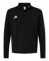 Adidas Men's 3-Stripes Quarter-Zip Pullover. AT400 - Black/ White
