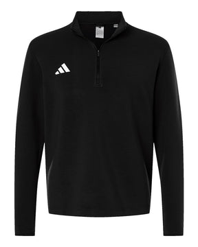 Adidas Men's 3-Stripes Quarter-Zip Pullover. AT400 - Black/ White