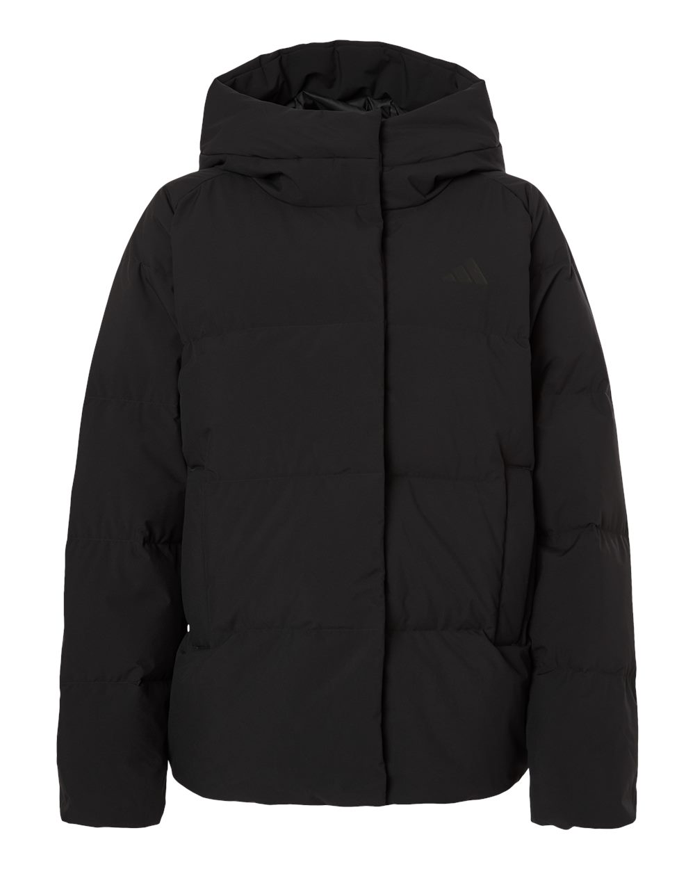 Adidas Women's Helonic Down Puffer Hooded Jacket. AT601 - Black