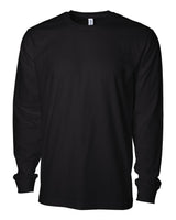 Independent Trading Co. Unisex Premium Long Sleeve T-Shirt. PRM180LST - Black