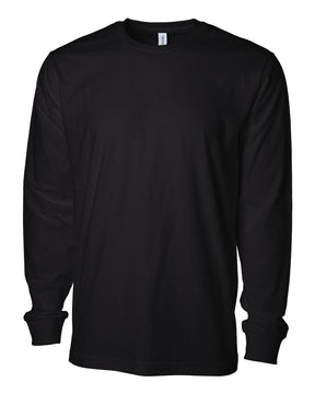 Independent Trading Co. Unisex Premium Long Sleeve T-Shirt. PRM180LST - Black