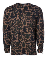 Independent Trading Co. Unisex Premium Long Sleeve T-Shirt. PRM180LST - Duck Camo