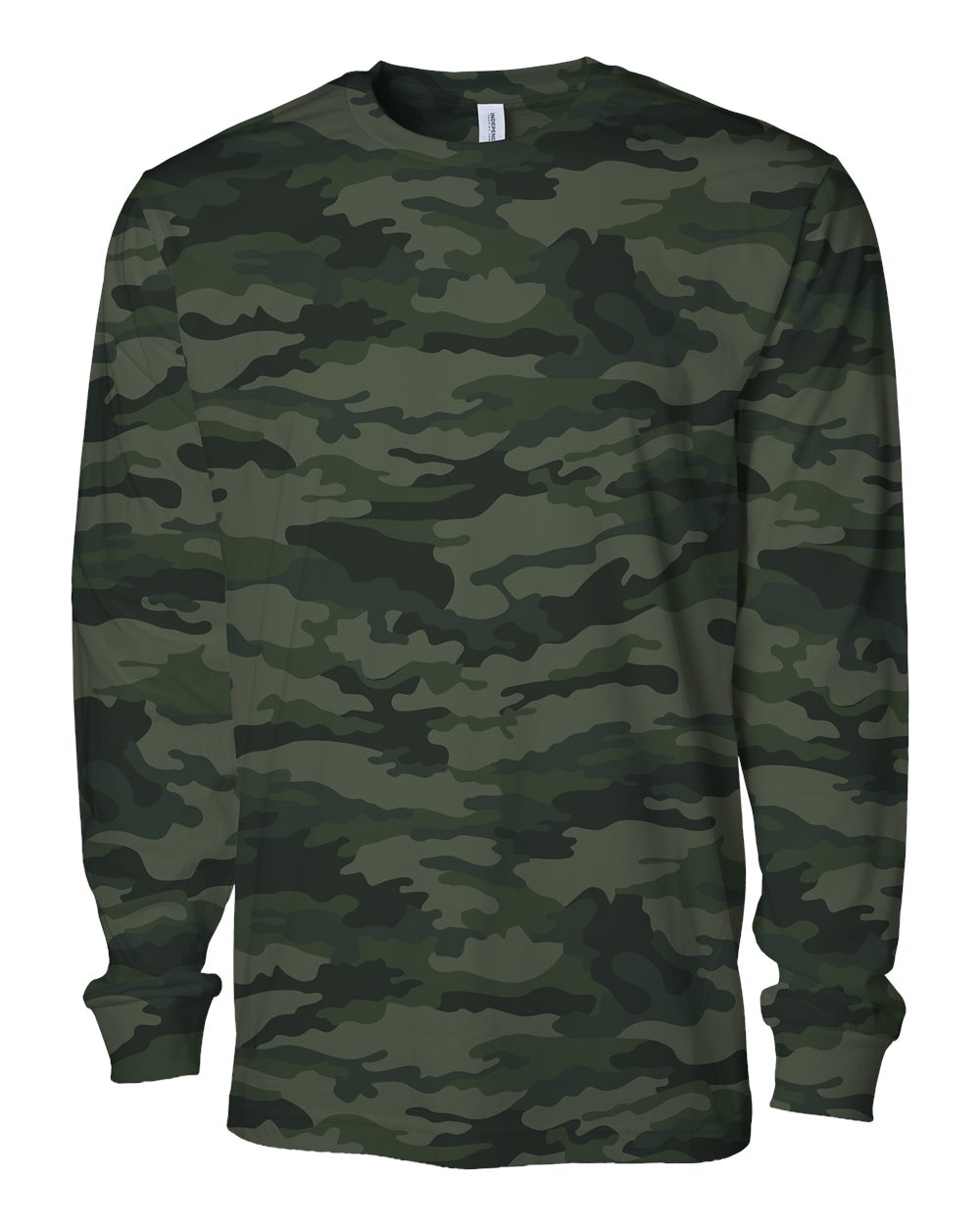 Independent Trading Co. Unisex Premium Long Sleeve T-Shirt. PRM180LST - Forest Camo
