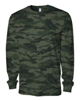 Independent Trading Co. Unisex Premium Long Sleeve T-Shirt. PRM180LST - Forest Camo
