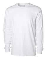 Independent Trading Co. Unisex Premium Long Sleeve T-Shirt. PRM180LST - White
