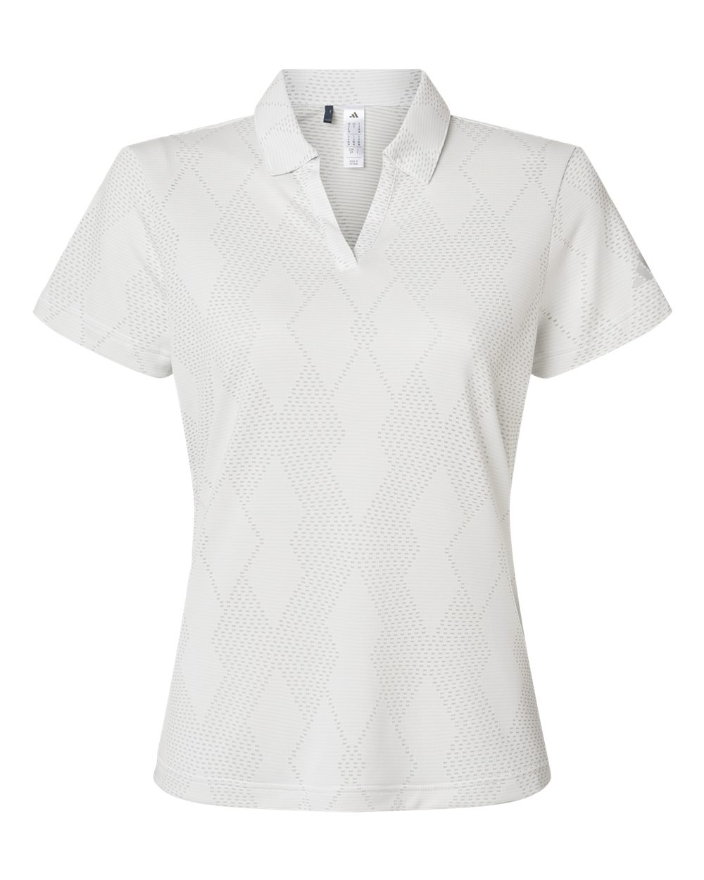 Adidas Women's Textured Jacquard Polo. A727 - White