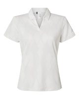 Adidas Women's Textured Jacquard Polo. A727 - White