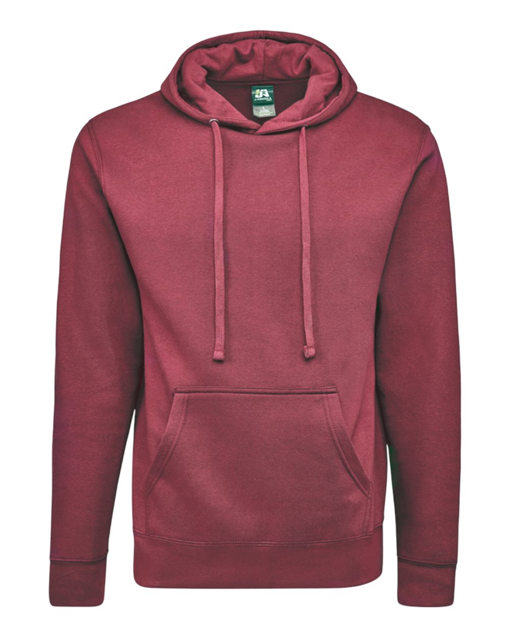 J. America Unisex BTB Fleece Hooded Sweatshirt. 8720 - Maroon