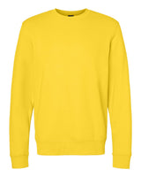 J. America Unisex BTB Fleece Crewneck Sweatshirt. 8721 - Maize